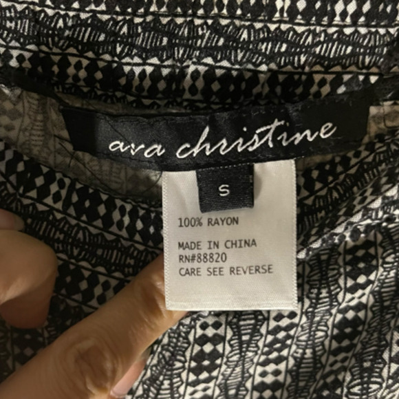 Ava Christine Women's/ Youth Navy Blue Boho Style Pants 100% Rayon Size S - Picture 4 of 11